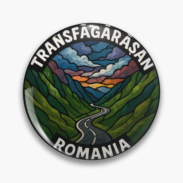 Item preview, Transfagarasan Romania Stained Glass Art Travel designed and sold by TomFrontierArt.
