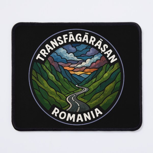 Item preview, Transfagarasan Romania Stained Glass Art Travel designed and sold by TomFrontierArt.