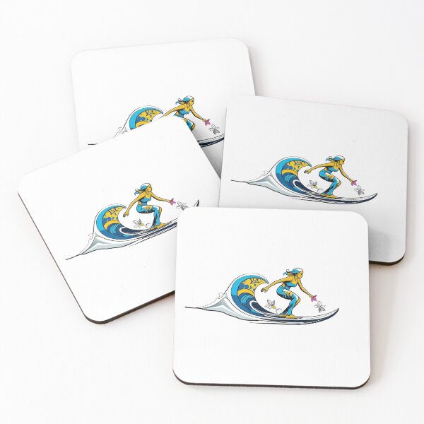 Item preview, Atlantic State of Mind — Surfer Girl Wave Art | Women Surf Culture 2 designed and sold by lapinu.