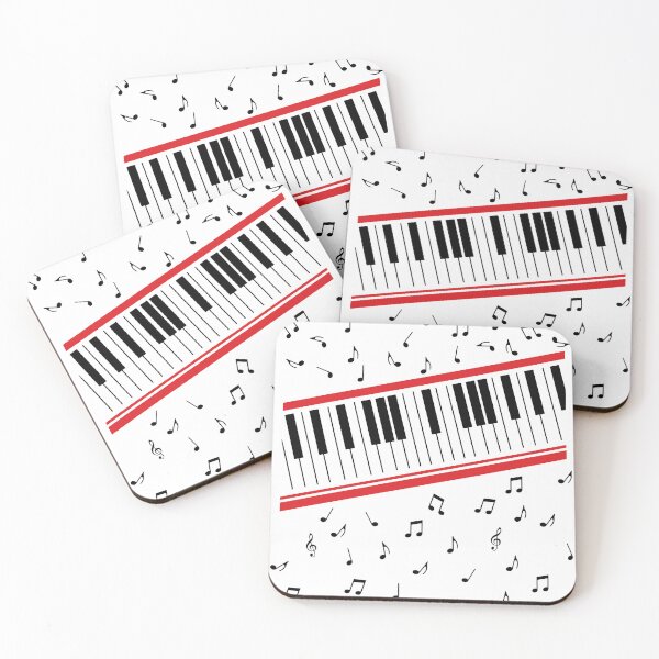 Item preview, Diagonal Piano Keyboard with Floating Musical Notes Graphic designed and sold by mianshirt.