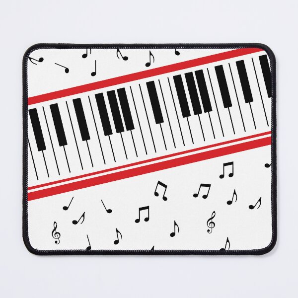 Item preview, Diagonal Piano Keyboard with Floating Musical Notes Graphic designed and sold by mianshirt.