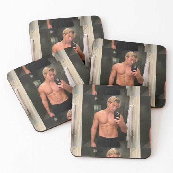 Item preview, Aesthetic Off Campus Hockey Dean Dilaurentis Mirror Pic Shirtless Abs designed and sold by tracynguyen23.