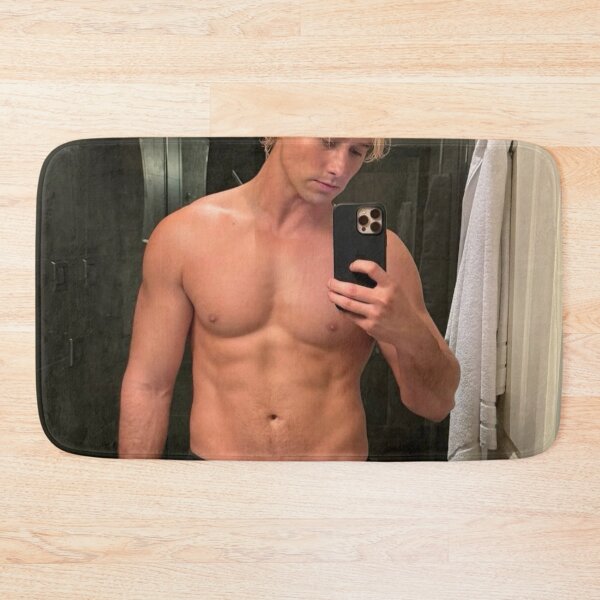 Item preview, Aesthetic Off Campus Hockey Dean Dilaurentis Mirror Pic Shirtless Abs designed and sold by tracynguyen23.