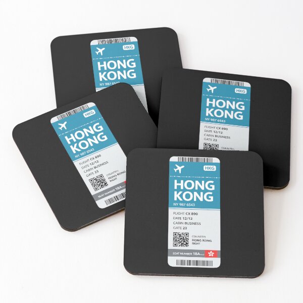 Item preview, Hong Kong Boarding Pass designed and sold by Sketch-Shack.