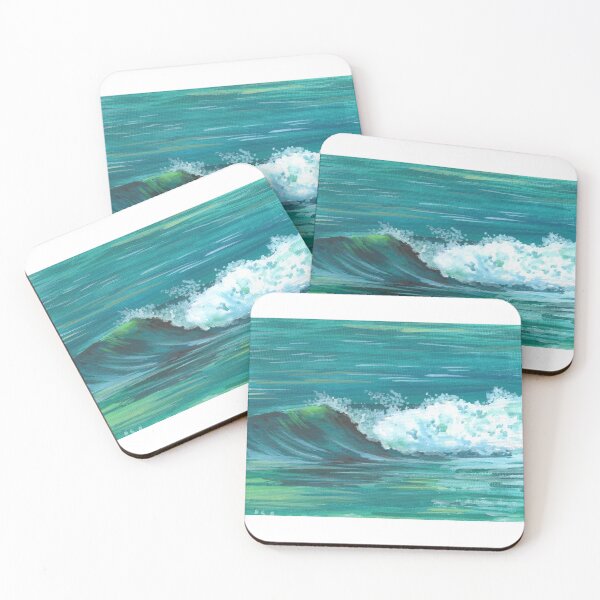 Item preview, Tropical Ocean Wave Painting designed and sold by Ellie Mellon.