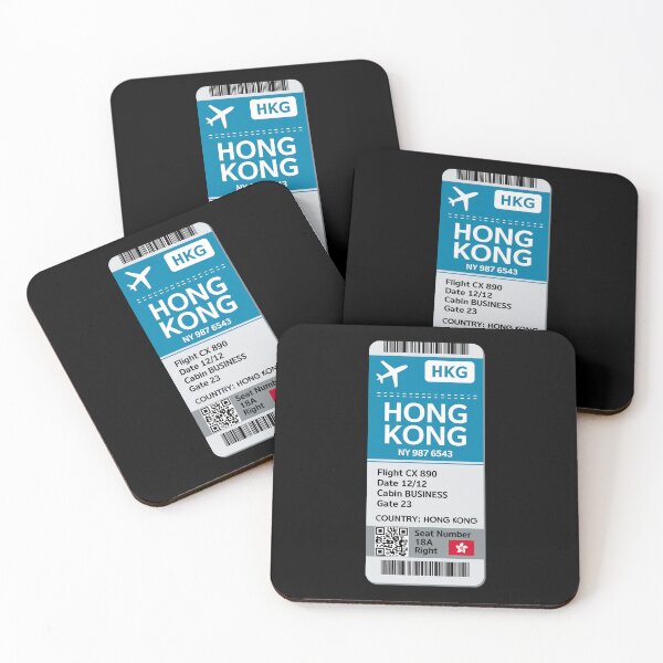 Item preview, Hong Kong Boarding Pass designed and sold by Sketch-Shack.