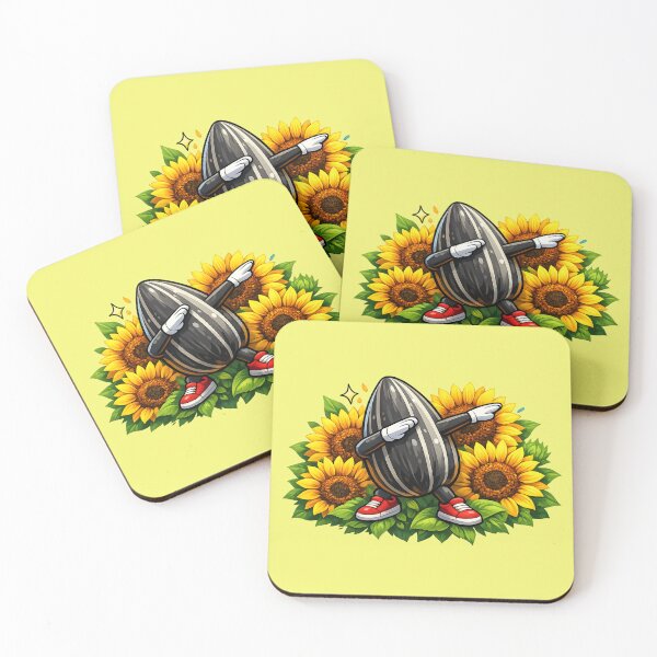 Item preview, Sunflower Seed Dab – Funny Cartoon Character Design designed and sold by Dogandesighn.