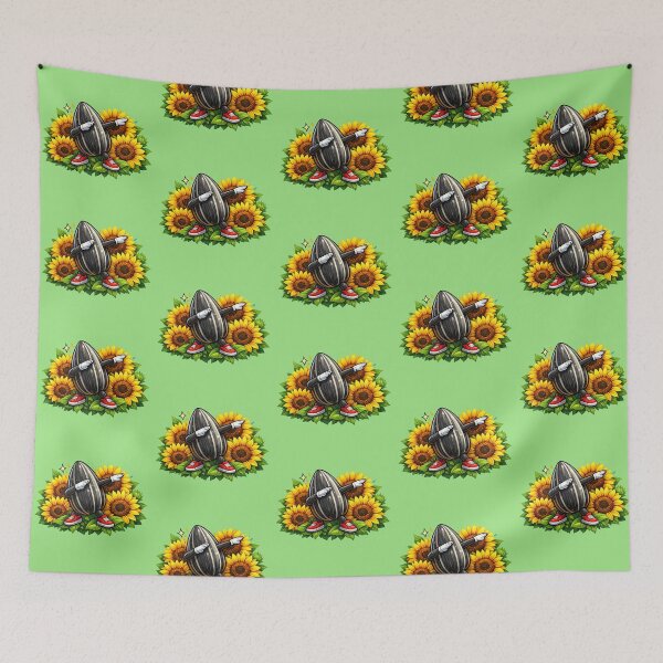 Item preview, Sunflower Seed Dab – Funny Cartoon Character Design designed and sold by Dogandesighn.