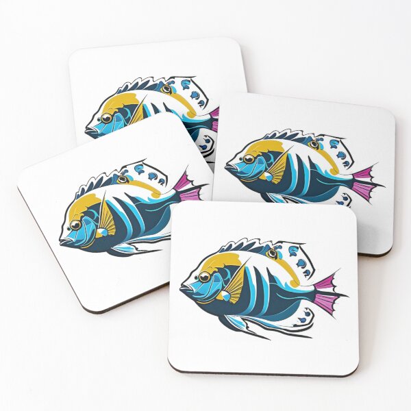 Item preview, Atlantic State of Mind — Tropical Fish Art | Ocean Illustration designed and sold by lapinu.