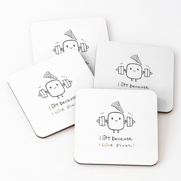 Item preview, I Lift Because I Love Pizza - Funny Gym Dumbbell Design designed and sold by Rufeydesign.