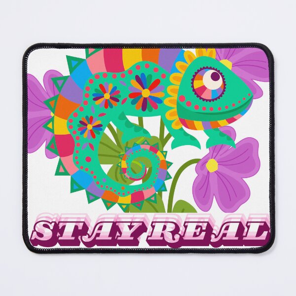 Item preview, Stay Real Colorful Chameleon Floral Graphic designed and sold by GraphixByHub.