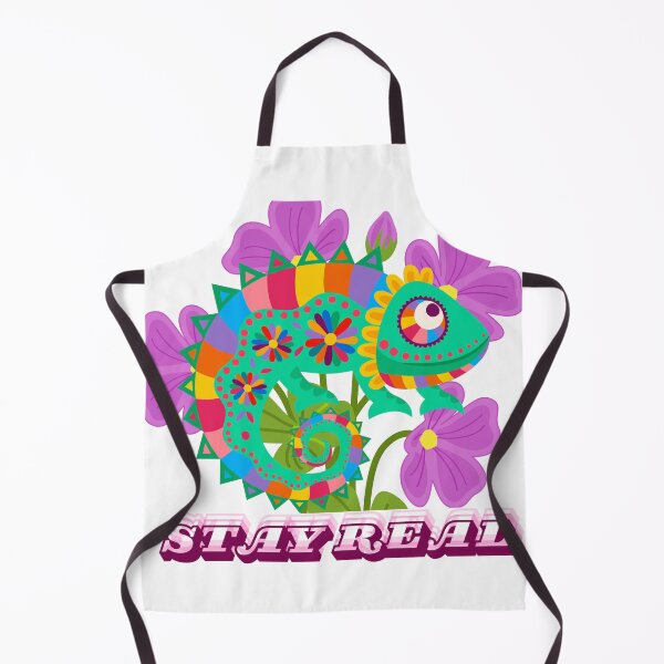 Item preview, Stay Real Colorful Chameleon Floral Graphic designed and sold by GraphixByHub.