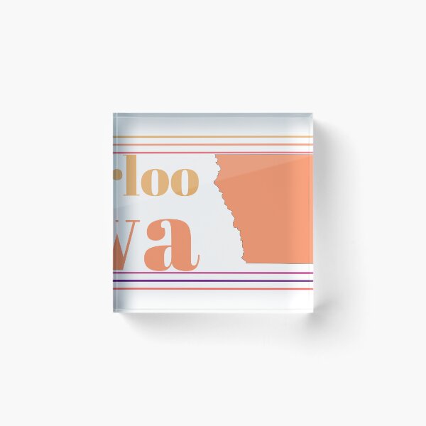 Item preview, Waterloo Iowa City Marked On Map designed and sold by TheIconSmith.