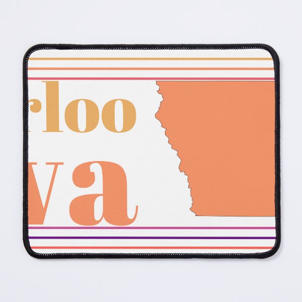 Item preview, Waterloo Iowa City Marked On Map designed and sold by TheIconSmith.