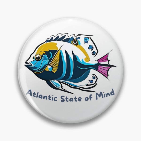 Item preview, Atlantic State of Mind — Tropical Fish Art | Ocean Illustration 2 designed and sold by lapinu.