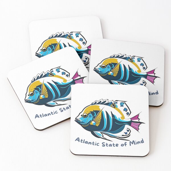 Item preview, Atlantic State of Mind — Tropical Fish Art | Ocean Illustration 2 designed and sold by lapinu.