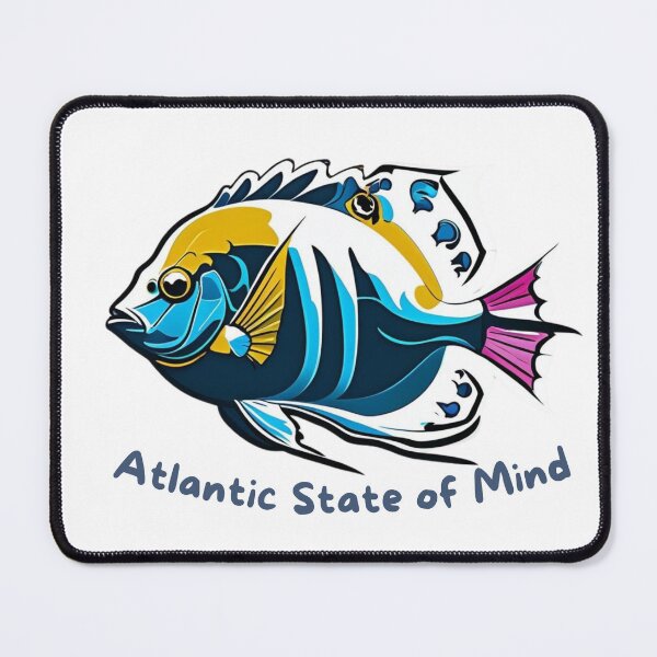 Item preview, Atlantic State of Mind — Tropical Fish Art | Ocean Illustration 2 designed and sold by lapinu.