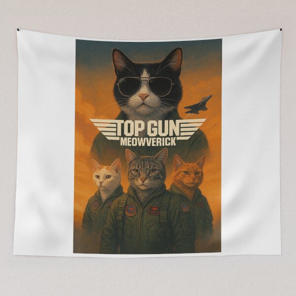 Item preview, Top Gun Meowverick designed and sold by Pop, Culture and Stuff.