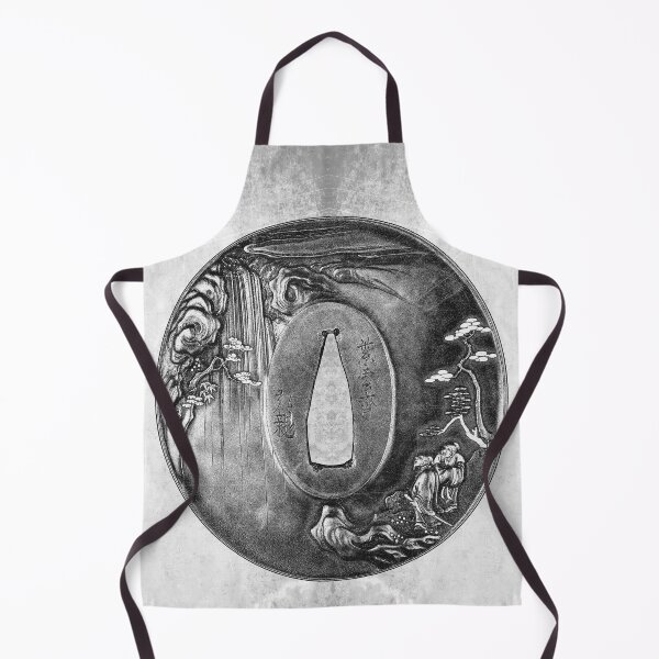 Item preview, 19th Century Poet Waterfall Japanese Tsuba Sword Guard designed and sold by Ghoul Enterprises.