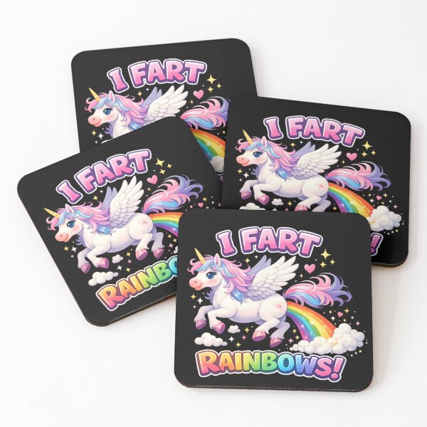Item preview, I Fart Rainbows - Cute Flying Unicorn Funny Fantasy  designed and sold by SidTastic .