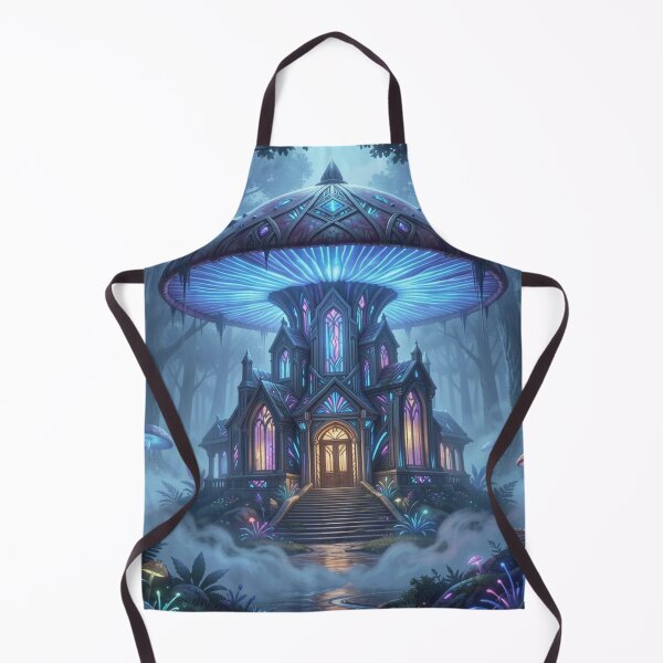 Item preview, Luminescent Mushroom Hall – Surreal architecture between Gothic glow and mystical forest magic designed and sold by FotoworldEdel.