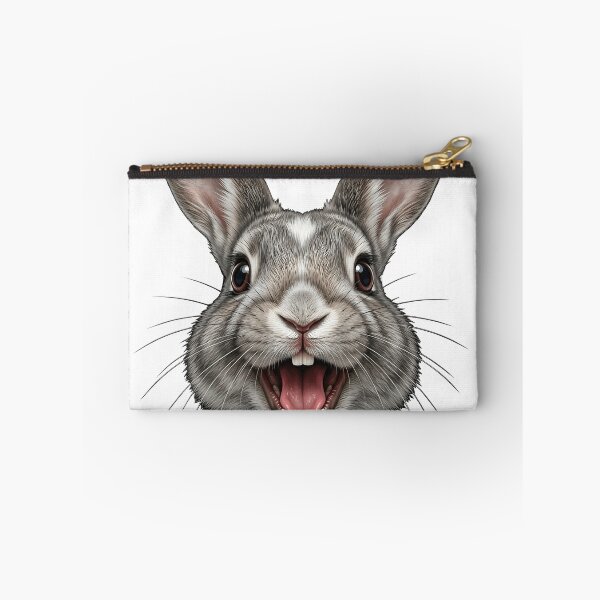 Item preview, Happy Bunny - Super Excited Grey Bunny designed and sold by Happy_Animal.
