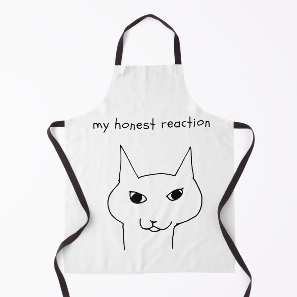 Item preview, My Honest Reaction Minimalist Cat Shirt designed and sold by GiaoCalonas.