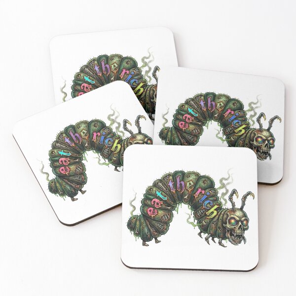 Item preview, Eat The Rich Hungry Caterpillar Sticker designed and sold by SignalStatic.