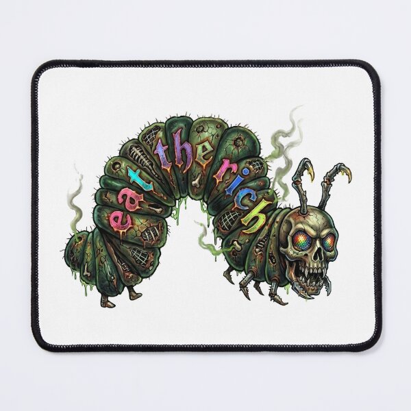 Item preview, Eat The Rich Hungry Caterpillar Sticker designed and sold by SignalStatic.