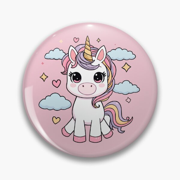 Artikelvorschau, Niedliches Kawaii-Einhorn-Cartoon | Magisches Pastell-Fantasy-Design entworfen und verkauft von SarkisovaNune.