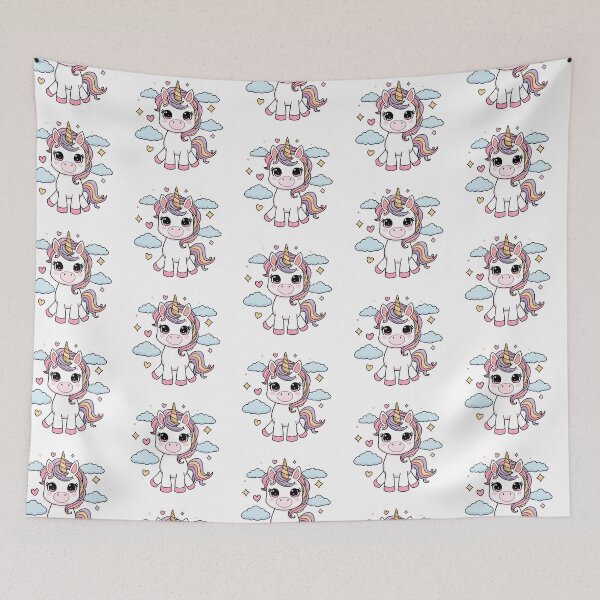 Item preview, Cute Kawaii Unicorn Cartoon | Magical Pastel Fantasy Design designed and sold by SarkisovaNune.