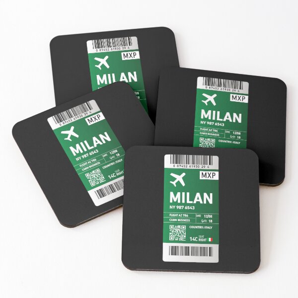 Item preview, Milan Boarding Pass designed and sold by Sketch-Shack.