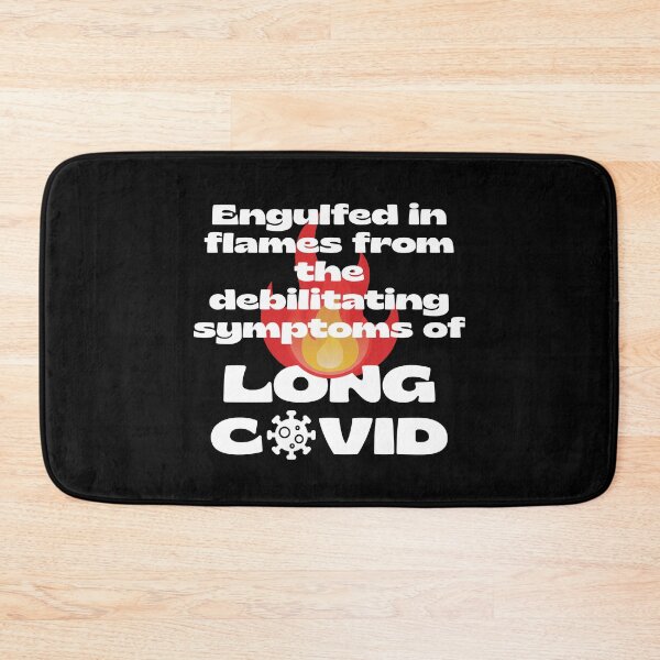 Item preview, Engulfed in Flames - Debilitating Symptoms of Long Covid. designed and sold by MPC-Mince-Pies.