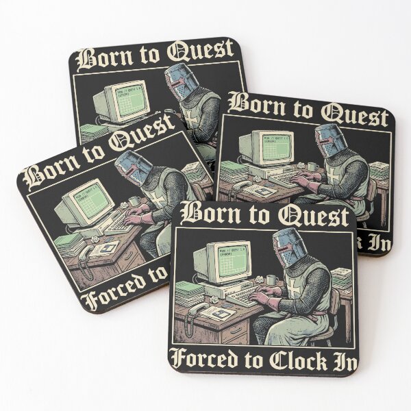 Item preview, dnd- born to quest force to clockin designed and sold by AdyKurniawan.
