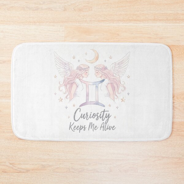Item preview, Gemini Curiosity Keeps Me Alive Zodiac Art Print designed and sold by Zodiac Celestial Art.