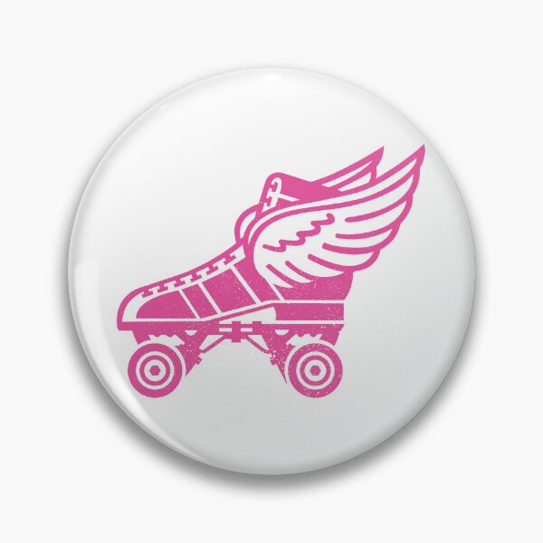 Item preview, Pink Winged Roller Skate designed and sold by GoGoPotatoPrint.