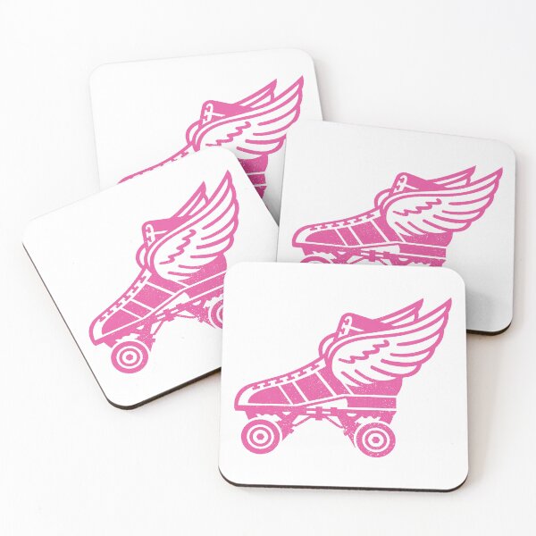 Item preview, Pink Winged Roller Skate designed and sold by GoGoPotatoPrint.