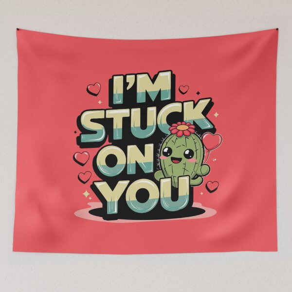 Item preview, I'm Stuck On You - Cute Cactus designed and sold by FrenchTouch77.
