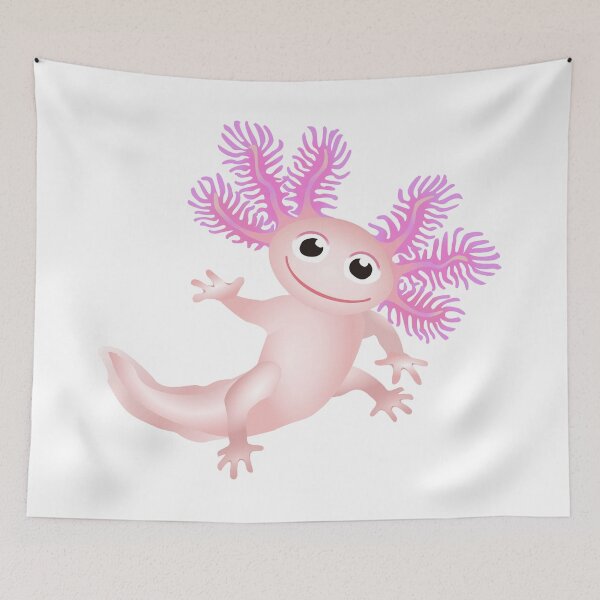 Item preview, Pink Baby Axolotl With White Background designed and sold by Adamo-illustration.