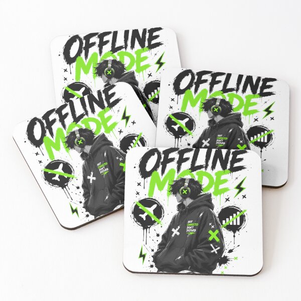 Item preview, Offline Mode Hoodie – Not Connected Streetwear Design designed and sold by designsvetlana1.