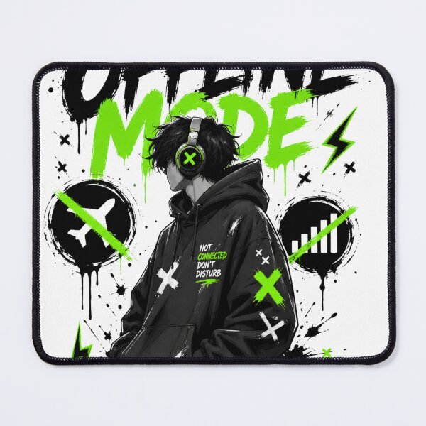 Item preview, Offline Mode Hoodie – Not Connected Streetwear Design designed and sold by designsvetlana1.