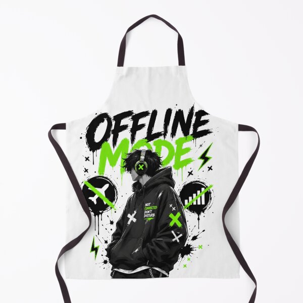 Item preview, Offline Mode Hoodie – Not Connected Streetwear Design designed and sold by designsvetlana1.