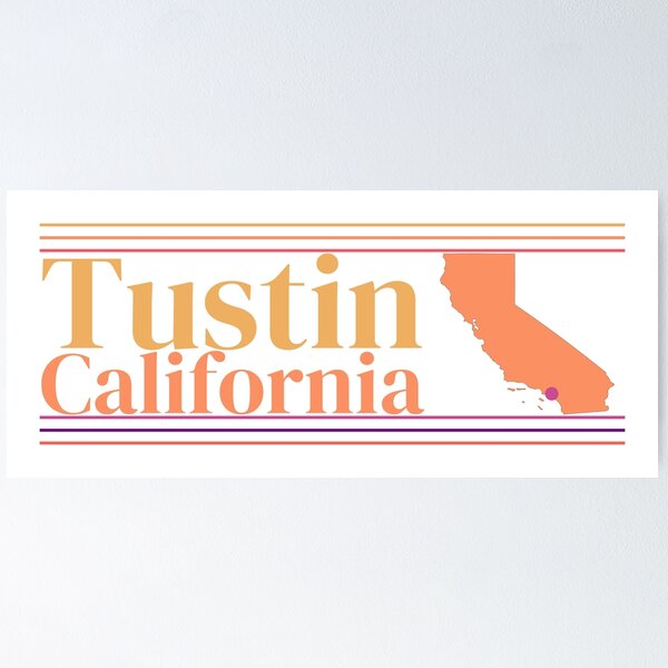 Item preview, Tustin California City Marked On Map designed and sold by TheIconSmith.