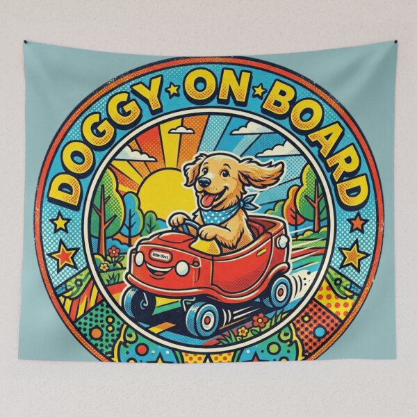 Item preview, Dog on board designed and sold by The King's general goods.