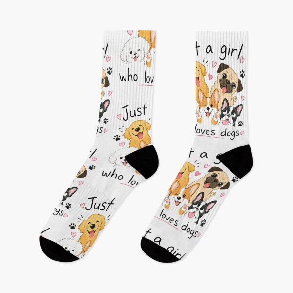 Item preview, Just A Girl Who Loves Dogs, Funny Puppy Dog Lovers designed and sold by GPODdesign.