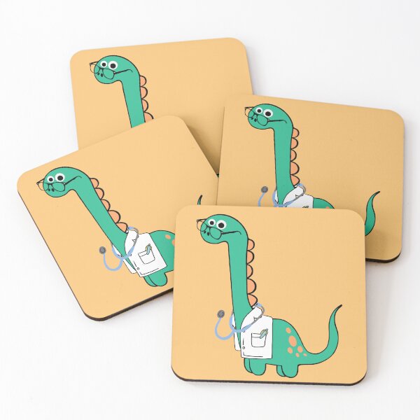Item preview, Cute Dinosaur Doctor with Stethoscope – Kids Medical Gift designed and sold by karolaart.