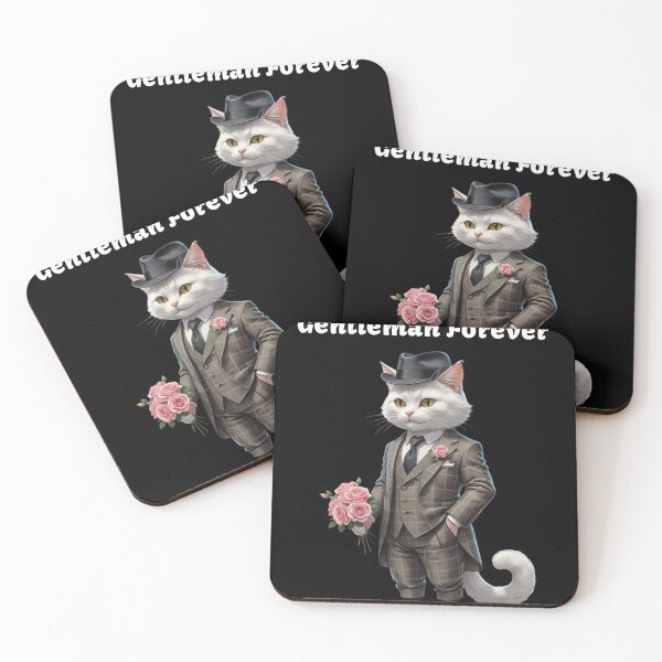 Item preview, Gentleman Forever - Elegant Cat in Suit designed and sold by OneCklick.