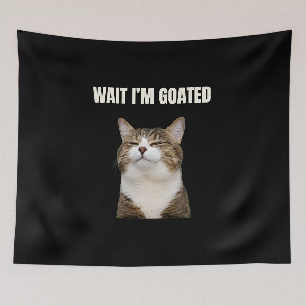 Item preview, Wait I'm Goated Cat Funny Meme T-Shirt designed and sold by GiaoCalonas.