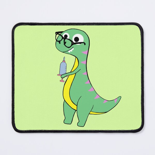 Item preview, Cute Dino Doctor with Syringe – Kids Medical Gift designed and sold by karolaart.