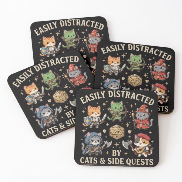 Item preview, dnd-easyly distracted by cats and side quest designed and sold by AdyKurniawan.